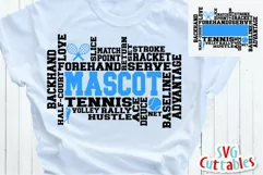 Tennis SVG | Tennis Word Art | Shirt Design Product Image 1
