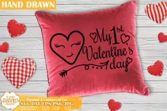 My First Valentine's Day SVG | Valentine Heart SVG Cut File Product Image 2