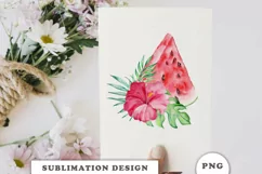 Watermelon Sublimation Designs Downloads PNG Product Image 6