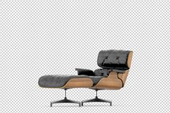 Isometric Arm Chair 3D isolated render Product Image 1