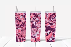 Liquid Marble Foil 20oz Skinny Tumbler Sublimation Designs Product Image 6