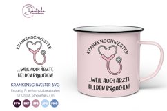 Krankenschwester SVG | Ärzte Helden brauchen SVG Product Image 1