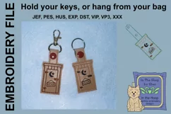ITH Outhouse Key Fob - Embroidery Design Product Image 1