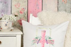 Pink Easter Cross with Palms and Lavender Design Product Image 8