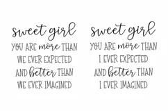 Sweet Girl - Nursery / Children's - Farmhouse Sign Product Image 2