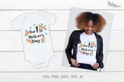 Our First Mothers Day. Mothers Day SVG. 1st 1Mother's Day SV Product Image 1