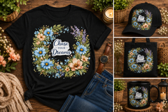 Chase Your Dreams Floral PNG Sublimation Design Product Image 2