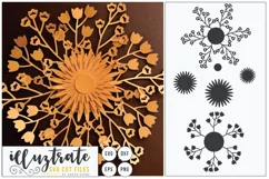 Paper Cut Flowers SVG Cut File - Paper Cutting Bundle DIY - Free Design of The Week Product Image 7
