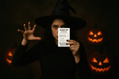 Spooky Halloween Receipt PNG|Funny Printable &amp; Sublimation Product Image 2
