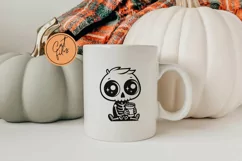 Halloween skeleton baby, Svg File For Cricut. PNG. Product Image 2