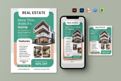 Green Modern Real Estate Flyer Set Product Image 2