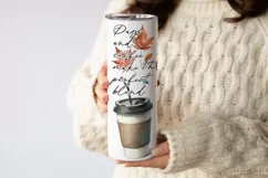 Cute Pug Coffee Tumbler Wrap|Sublimation PNG. Product Image 2