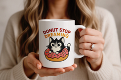 Cute &amp; Funny Cat Clipart, Sublimation PNG. Product Image 2
