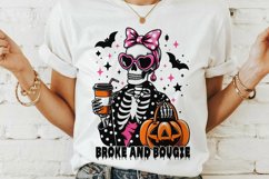 Funny Coffee Skeleton saying Sublimation BUNDLE. Product Image 3