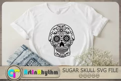 Sugar Skull Svg, Skull Svg, Halloween Svg, Skull Cut File Product Image 2