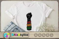 Black History Month SVG, Juneteenth SVG, Africa Fist Hand Product Image 2