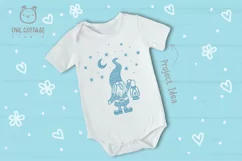 Scandinavian Gnomes SVG, Good Night Gnome with Lantern, Tomt Product Image 12