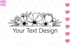 Flower Monogram Svg, Flower Svg Product Image 1