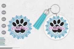 Keychain Mandala Flower Svg Design Product Image 1