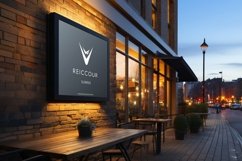 Sign Board Mockup on Building Wall Product Image 2