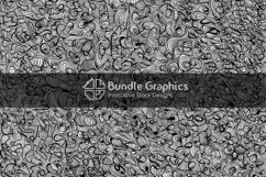 Abstract Linear Doodles - Handmade Ink Graphic Background Product Image 1