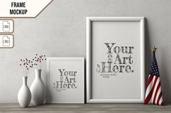 Wooden Frame Smart Mockup PSD &amp; JPG Template Graphic Product Image 1