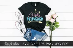 Baby Deliverer SVG Midwife SVG Doula SVG Obstetrician SVG Product Image 3