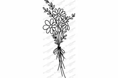 Daisies and Wildflowers Bouquet - Flowers - Floral - SVG EPS Product Image 2