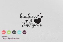 Kindness is Contagious SVG Cut File Product Image 1