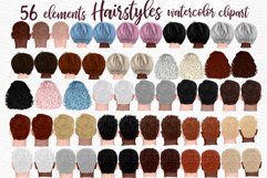 Hairstyles clipart,Girls and Male Hairs,Short Gray Hairstyle Product Image 1