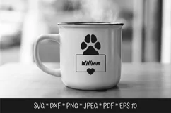 Paw print SVG. Puppy dog paws SVG Product Image 2
