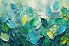 Oil Painting of Floral Shapes Background Wallpaper Product Image 1