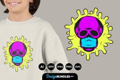 Corona Skull for T-Shirt Design Product Image 1