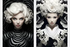 Exquisite Black & White Fashion Portraits Product Image 2