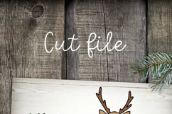 Welcome Santa, Welcome sign for Christmas, SVG cut file Product Image 2