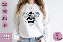3D Rose Bee| Vinyl cutting | Bee SVG Product Image 4
