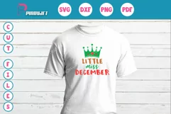 Little Miss December Svg | Christmas Svg Product Image 2