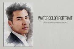 Watercolor Portrait - Creative Photoshop Template Product Image 1