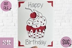 Birthday card insert design| Paper cutting | Cricut Joy svg Product Image 7