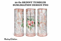 Faith 20oz Skinny Tumbler Design Sublimation Christian PNG Product Image 2
