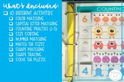 Monster Busy Binder | Toddler and Preschool Activities Product Image 3