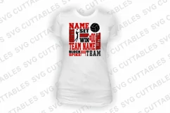 Volleyball SVG | Volleyball Subway Art | Shirt Design Product Image 2