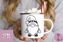 Mr & Mrs Claus gnome | Paper cutting | Santa Gonk SVG Product Image 2