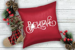 Believe SVG File - Santa and Reindeer SVG File Product Image 3