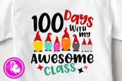 100 days with my awesome class Gnomes png Gnome shirts Product Image 1
