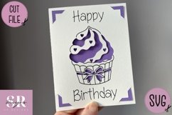 Birthday card insert design| Paper cutting | Cricut Joy svg Product Image 3