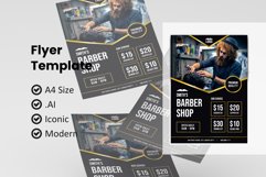 barbershop flyer template Product Image 1