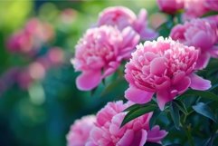 Romantic Pink peonies. Generate ai Product Image 1
