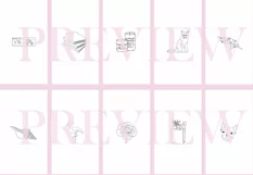 Instagram Story Highlights Icons Set of 62 Hand Drawn Product Image 7