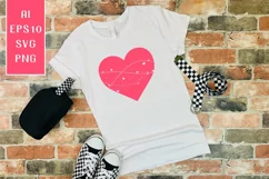 Heart SVG / Sublimation & print background PNG, AI, EPS Product Image 1